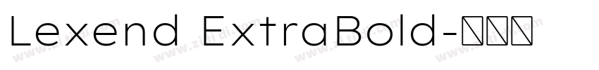 Lexend ExtraBold字体转换